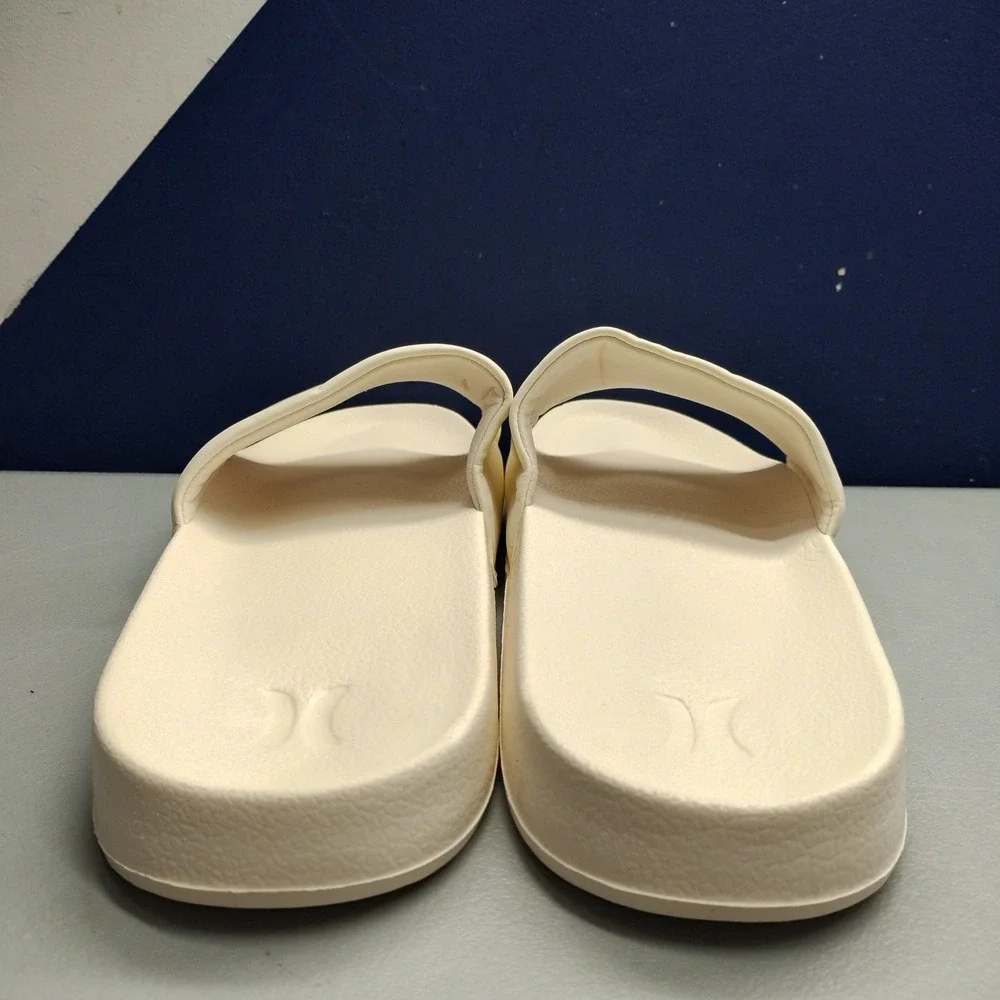 Hurley‎ Icon Slide Sandals Mens US Size 12 White Summer Comfort Open Toe Slip On